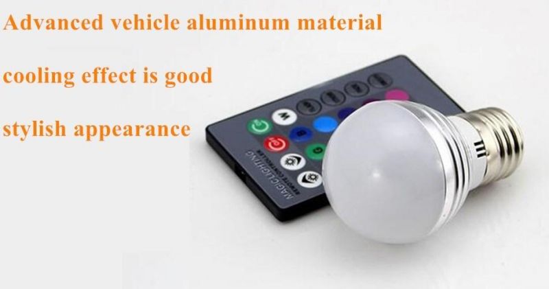 3W RGB Lampada LED Bulb