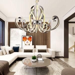 Modern Style Crystal Chandelier Duplex Chandelier for Living Room