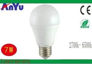 Plastic and Aluminium LED 7W Bulb Light