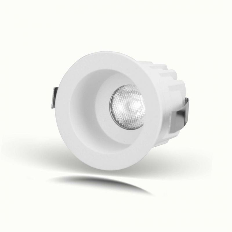 Small Size IP44 1W Ceiling Recessed LED Downlight Round Fixed COB Down Light