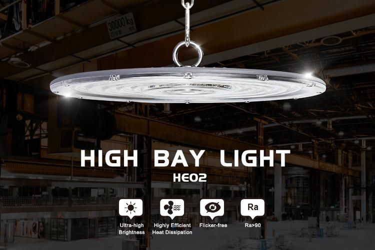 Linear Industrial Waterproof New Design Outdoor Highbay Light 100W 150W 200W UFO LED High Bay Light for Warehouse