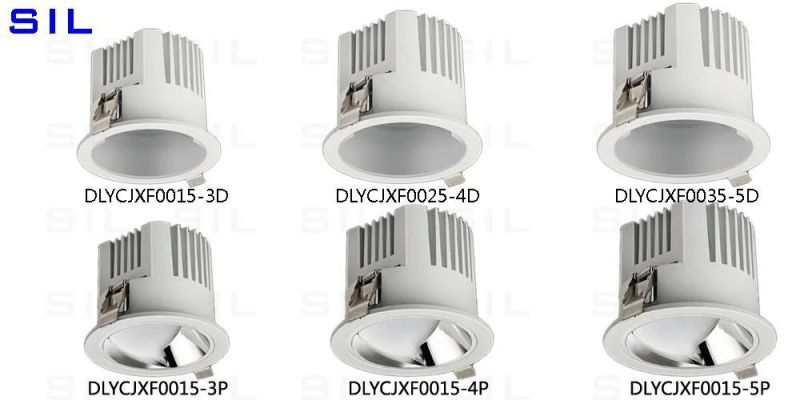 IP44 LED Ceiling Recessed Lights Spot Down Housing Wall up Room 35W Dimmable Commercial LED Downlight