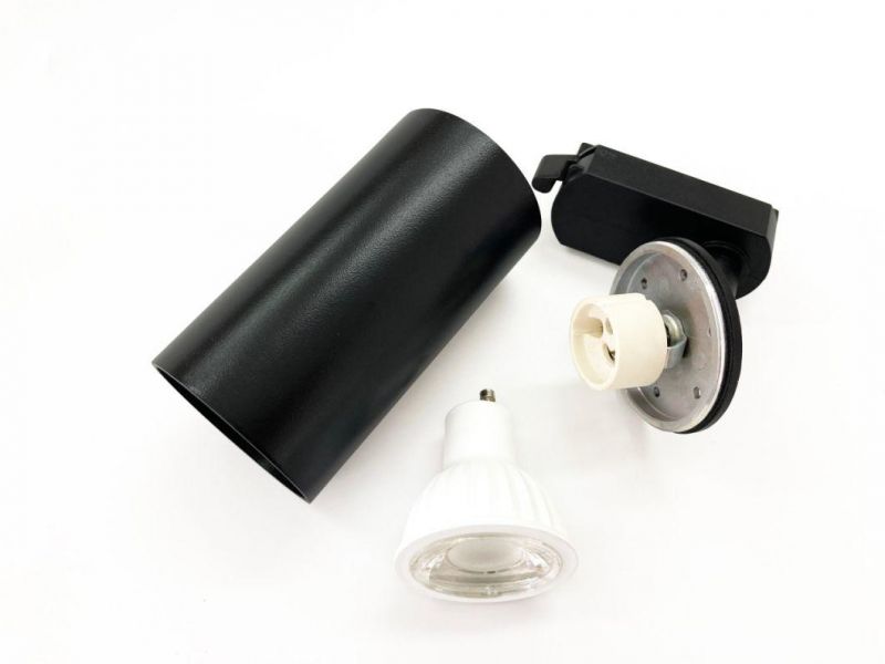 How Bright GU10 Indoor Adjustable White Black Aluminum Spot Housing Lamp Fixture Track Light