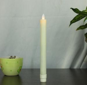 Moving Flame Taper LED Candle Real Wax Candle Light
