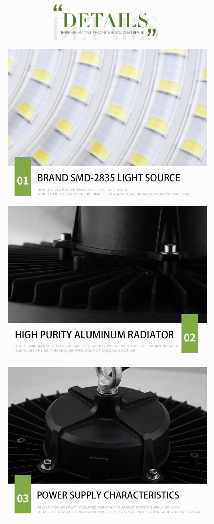 100W 150W 200W High Power LED Lamp 5 Year Warranty IP66 CE RoHS LED Stadium Light UFO LED High Bay Light