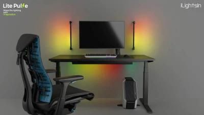 Ilightsin 9W DIY RGBW Luminous Tube 360 Degree Rotation House Game Lighting LED E-Sports Lamp