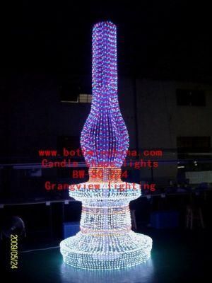 Candle Lights Christmas Decorative Lights for Shopping Center Holiday Decoration