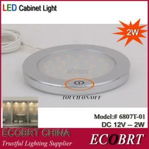 Touch on/off Round Surface Cabinet Light 2W (6807T-01)
