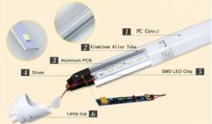 Epistar SMD 2835 120lm/W 18W 1.2m LED T8 Tube Light