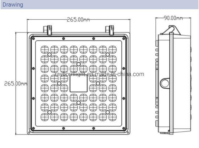 Gas Station LED 100W Waterproof Flood Lights LED Canopy Light