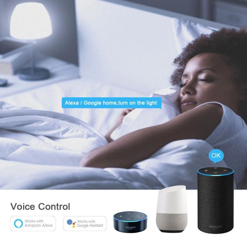Voice Control 5W GU10 RGB Smart Light Bulb Dimmable WiFi LED Magic Lamp AC 220V Work with Alexa Google Home