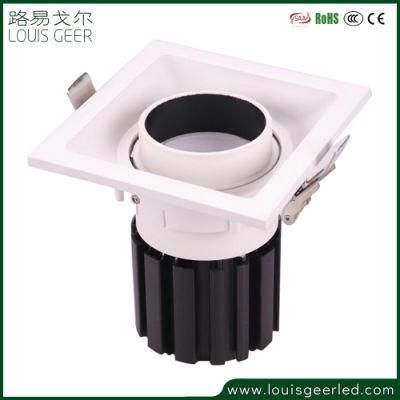 Good Quality 15W LED Small Grilled Down Light, Square Recessed LED Grille Spotlight