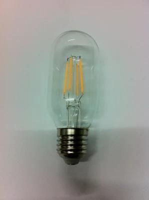 T45 4W New ERP Clear Amber Golden Smoky LED Filament Bulb Lamp Light with Cool Warm Day Light E27 B22