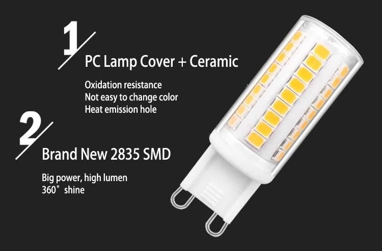 Flicker Free & Dimmable Capsule LED G9 Bulb Cool White 340 Lumen