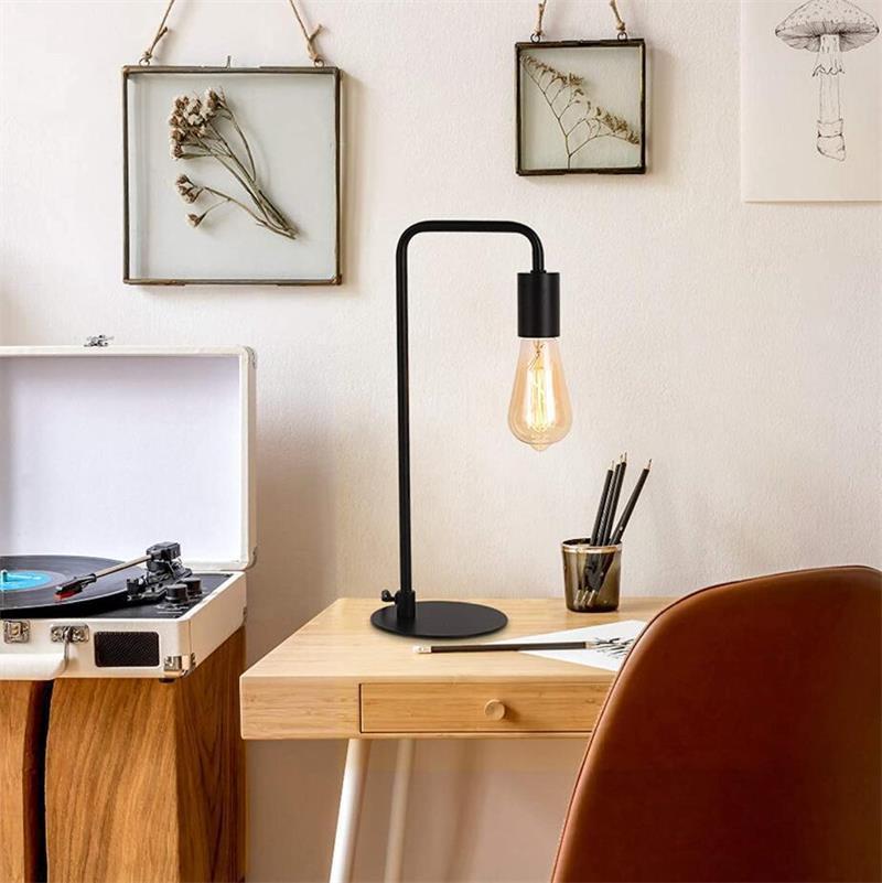 Nordic Modern Minimalist Iron Learning Reading Lamp Bedroom Table Lamp