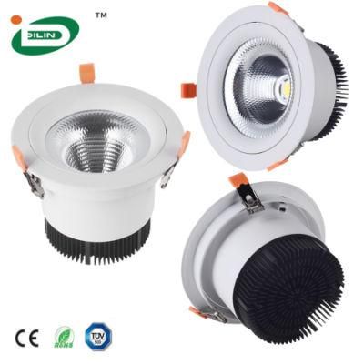 Hot Selling 3 Inch 5 Inch 6 Inch Flush Recessed Round LED Ceiling Down Light with COB