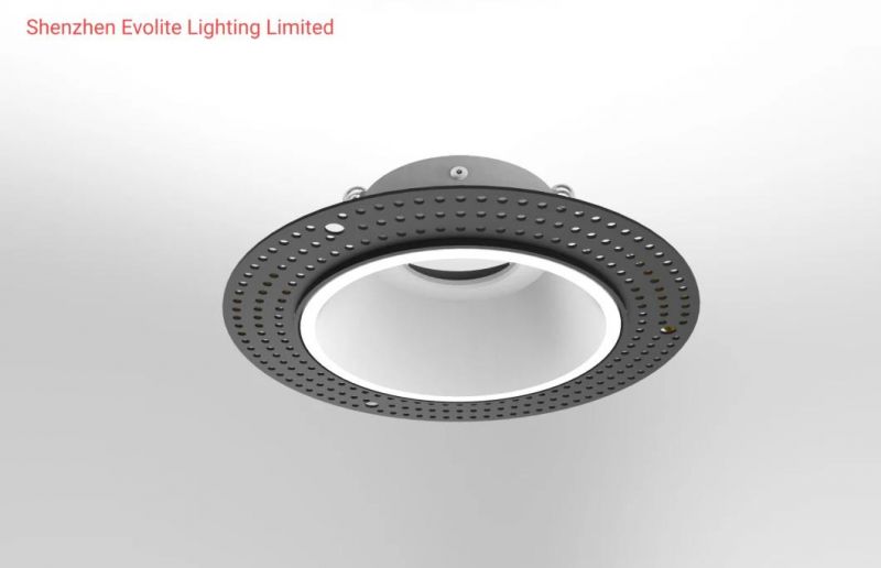Die Cast Aluminum Trimless Ring LED Downlight Module Mounting Rings System