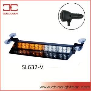 24W Amber and White LED Visor Warning Light (SL632-V)