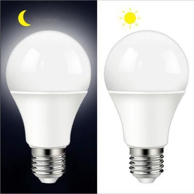 LED Smart Lighting Lamp 10W E27 B22 Light Sensor LED Light Bulb Night on Day off Intelligent Bulb Lamp with CE RoHS Approval