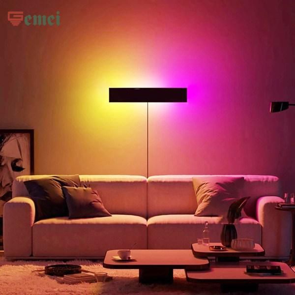 Hot Selling Modern Minimalist RGB Colorful Wall Lamp Living Room Bedroom Background Wall Atmosphere Wall Lamp