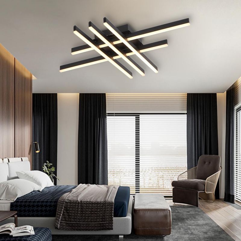 Masivel Factory Modern Linear Acrylic Decorate Wedding LED Ceiling Light Bedroom Lighting LED Ceiling Mounted