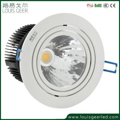 Dimmable Angle Rotatable LED Ceiling Spot Light 30W 34W Round/Square LED Recessed Downlight with AC 85-265V LED Driver