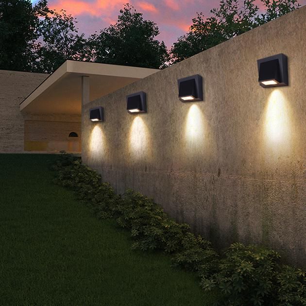 Outdoor Waterproof 3W Beam Angle 90 Degree Aluminum COB LED IP54 Wall Light for Garden/Corridor