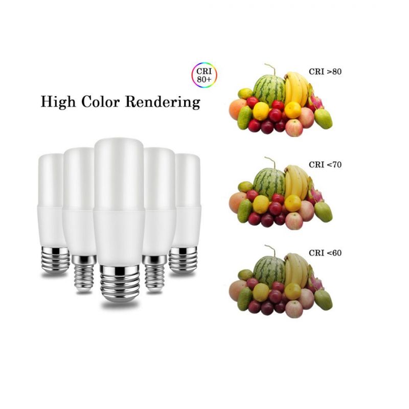 China Factory LED T Lamp Lic Driver 220-240V 9W T37 E27 E14 Bulb Lamp Lights for Indoor Room Office Commercial Lighting