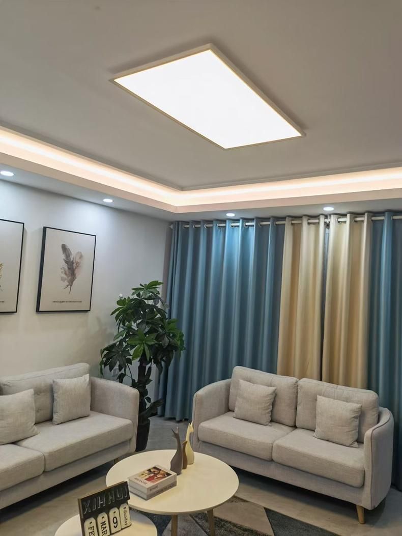 Ultra-Thin White or Black Aluminum Fitting 40cm 50cm 60cm LED Panel Ceiling Lamp