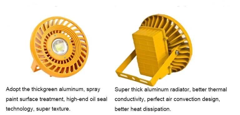 High Lumen Factory Manufacturer Wharf Industral Project Flame Proof Aluminum Housing100W COB LED High Bay Lights