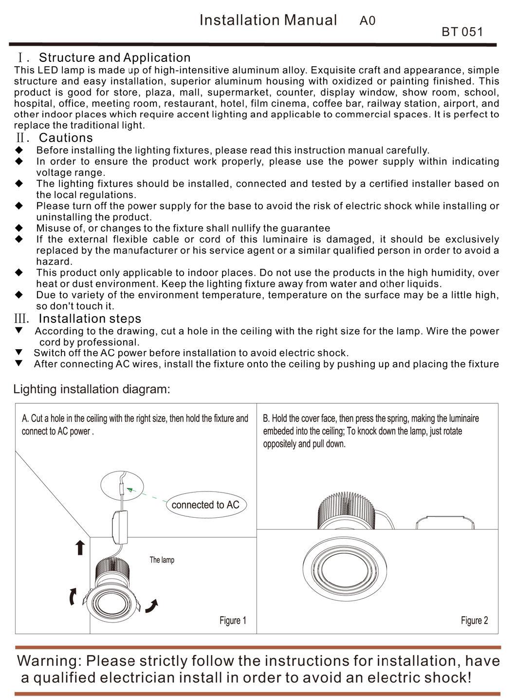 Hot Selling Interior 8 Watt Energy Saving Spring Round LED Spot Down Light for Triac, Dali, 0-10V Dimmable Optional