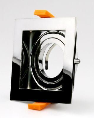 Modern Squared LED Downlight Mounting Ring Used in Office