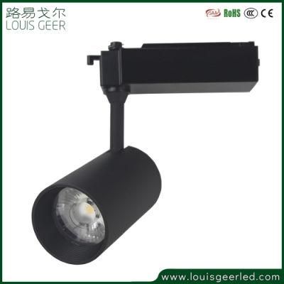 Commercial Surface Mounted COB CRI 90 6500K 20W Tilt LED Tube LED Track Light