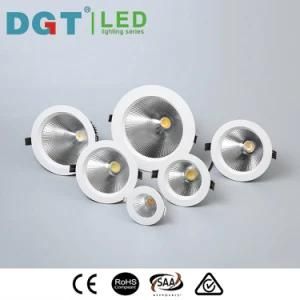 High Lumen 6inch 36W Aluminum White LED COB Indoor Downlight