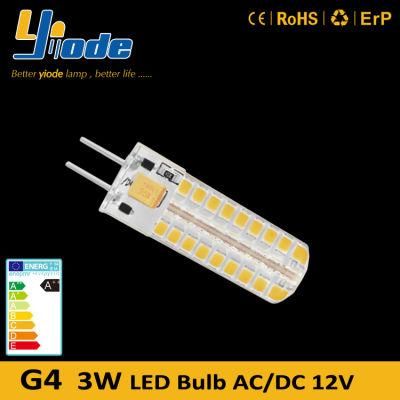 G4 Gy6.35 Chandelier Light Bulb 2835SMD 72LED Silicon Cover 4W 12V Lamp LED for Hotel