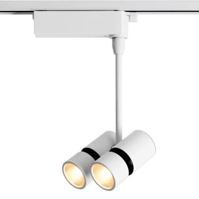 White Commercial Ceiling Lighting No Flicker COB LED Track Light