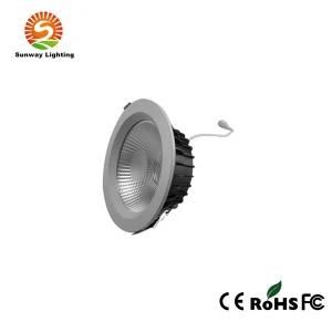 High Lumens Recessed 10W Housing Dimmable COB LED Downlight