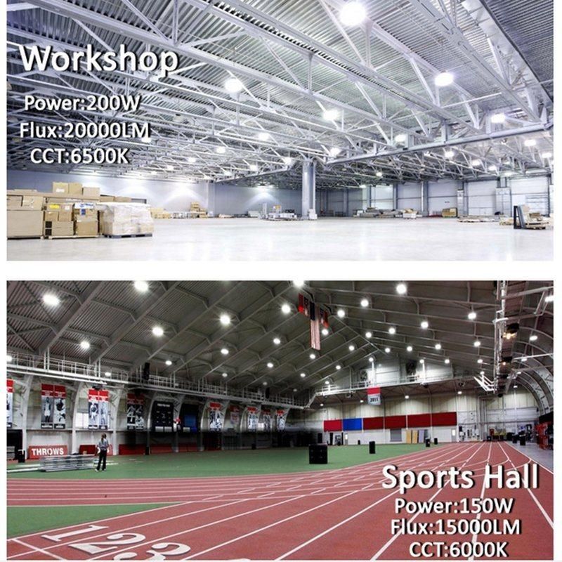 50W 100W 150W 200W Industrial Lighting LED High Bay Light