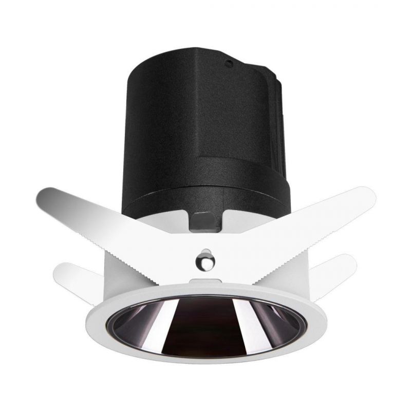 Embedded Shrapnel Frames Downlight Visible -Fixed Anti- Glare with Deep Reflector Interior LED COB Spot Down Light