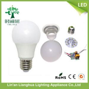 LED Plastic Cover Aluminum A60 85-265V 5W LED Bulb for SKD Parts
