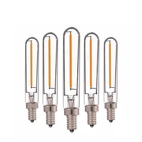 Dimmable Candelabra Tube Clear Glass Edison Filament Tubular LED Light Bulb