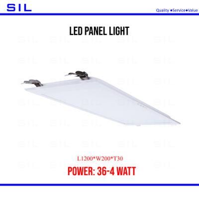 Surface Mounted LED Panel Light 36W 120*20 Slim Recessed SMD Square LED Panel Light