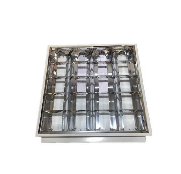 Recessed Grille Light with LED T8 Tubes 4X9w Louvre Fixture Warm White