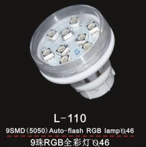 L-110 9-SMD (5050) Auto-Flash RGB Lamp D46