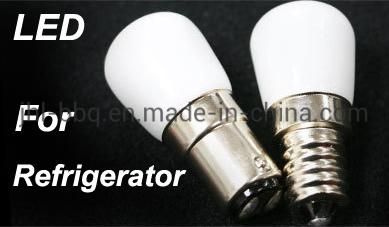 LED Bulb T22 E12 and E14 Special Designed for Application of Electronic Refrigerator with Ceramic Body and Milk Matte Glass Shell or Transparent Shell