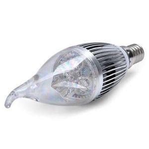 3W E14 3000k 6000k Silvery Tail LED Candle Light