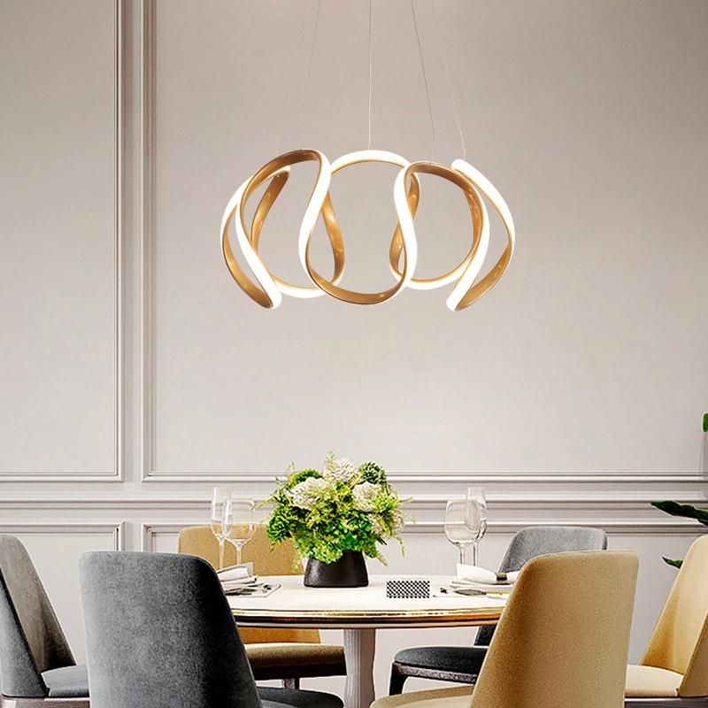 Hot Selling LED Acrylic Flower Shape Design Simple Style Pendant Light Bedroom Acrylic Ceiling Light 2.4G Dimming