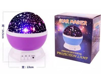 New 2021 USB Rechargeable Colorful Rotatable Baby LED Star Starry Night Light Projector for Kids