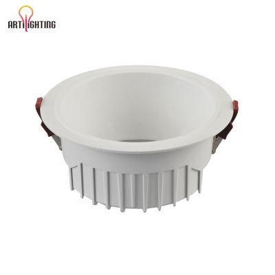 Recessed Aluminum Housing White Black CRI90 LED Fixture Downlight with CE RoHS