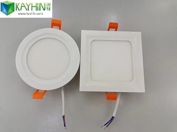 Office Indoor Ceiling Panel Lighting Lamp OEM ODM PC Aluminum TUV CE CB RoHS 9W 18watt 24W 36W 40W Ultra Thin Dimmable Changeable CCT 3 LED Square Panel Light